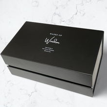 Load image into Gallery viewer, Luxury Black Two Candle Gift Set Box