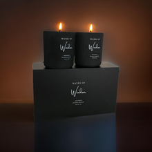 Load image into Gallery viewer, Luxury Black Two Candle Gift Set Box
